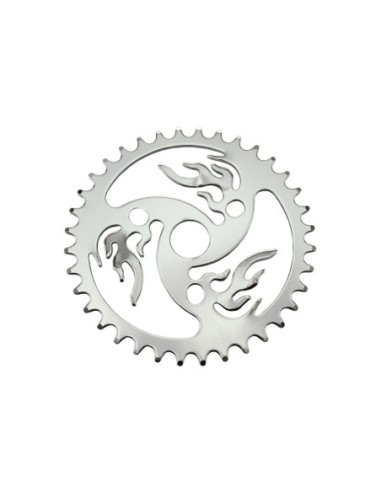 Lowrider Chainring Fire 36t 1/2 X 1/8 Chrome.